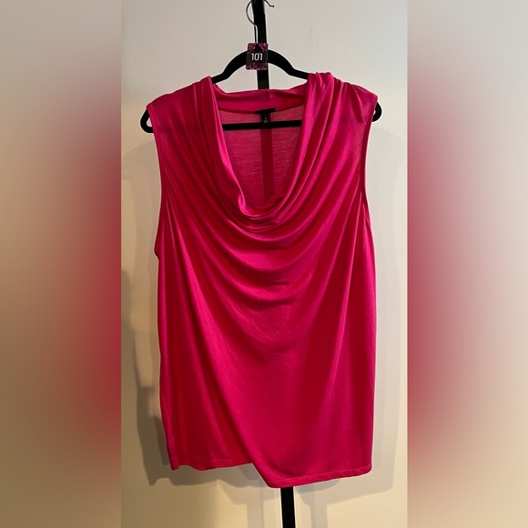 Torrid Hot Pink Cowl Neck Tank Top - Picture 1 of 2